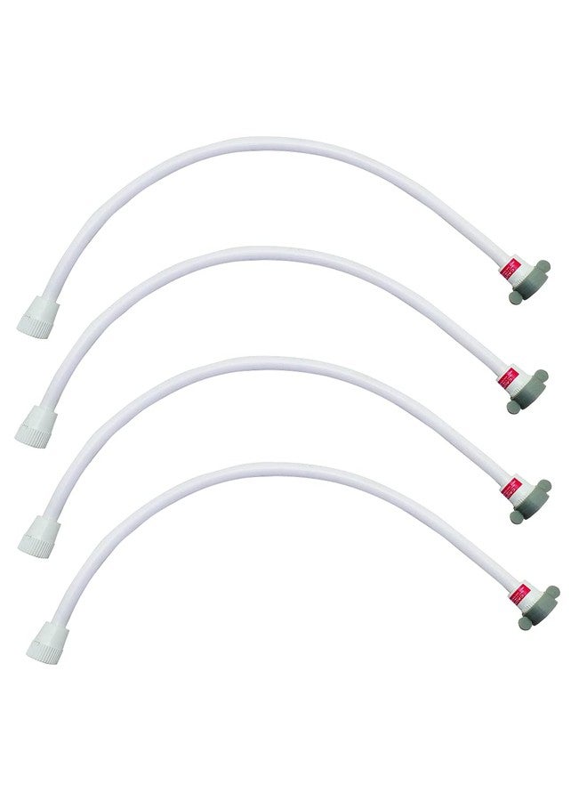Anatomix Connection Pipe For Geyser/Connection Pipe For Wash Basin, Cistern Tank, Various Appliances (White, 18 Inch) - Pack of 4 LQ - Image 1